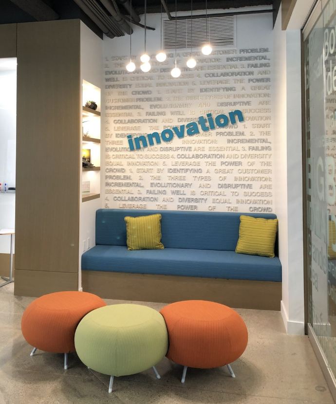 Amenity and coworking lounge