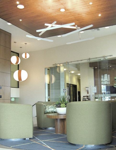 Leasing office, reception and lounge